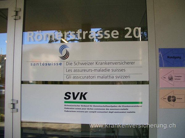 Eingang Sant�suisse